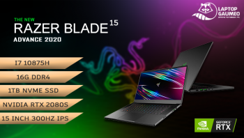 Trên tay nhanh Razer Blade 15 Advanced 2020 RTX 2080 Super màn hình 300Hz