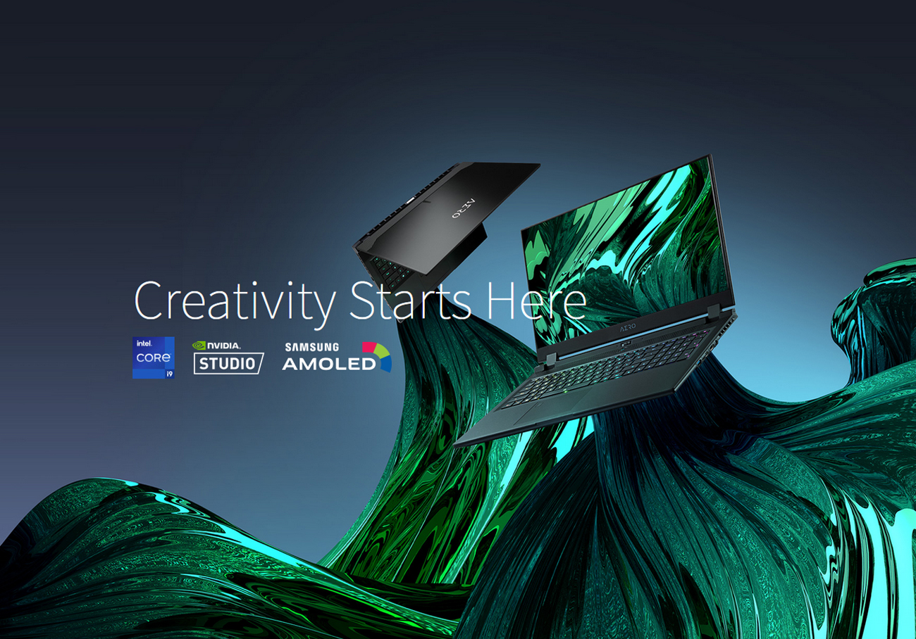 Laptop Gigabyte Aero 15 OLED chuyển nghiệp cho đồ họa, màn hình OLED 100% ADOBE RGB 